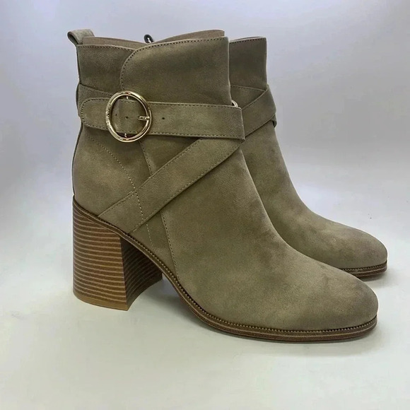 Women’s Nine West Nevrmind 2 Dress Ankle Boots Light Gray Size 11M New with Box - Picture 1 of 11